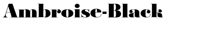 Ambroise-Black