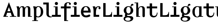 AmplifierLightLigatures