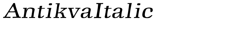 AntikvaItalic