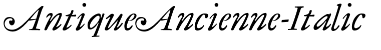 AntiqueAncienne-Italic