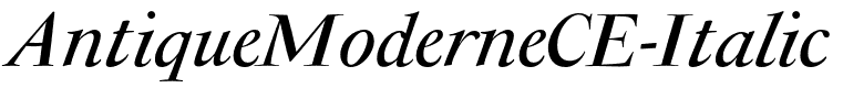 AntiqueModerneCE-Italic