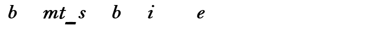 BellMT-SemiBoldItalicExpert