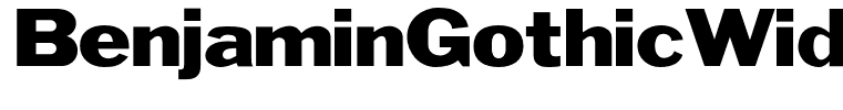 BenjaminGothicWide
