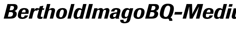 BertholdImagoBQ-MediumItalic