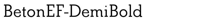 BetonEF-DemiBold