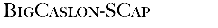 BigCaslon-SCap