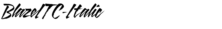 BlazeITC-Italic