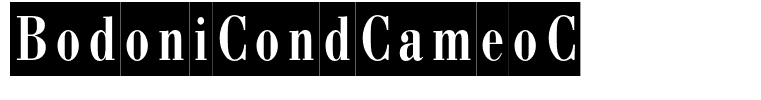 BodoniCondCameoC
