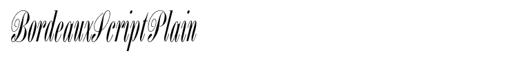 BordeauxScriptPlain