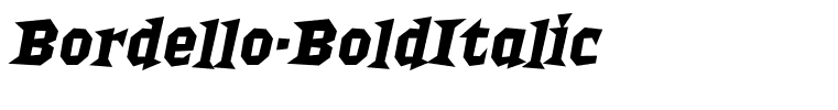 Bordello-BoldItalic