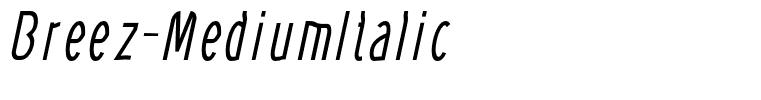 Breez-MediumItalic