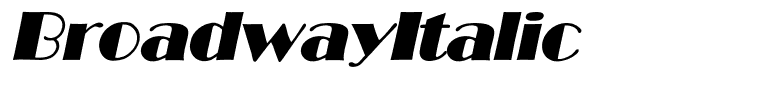 BroadwayItalic