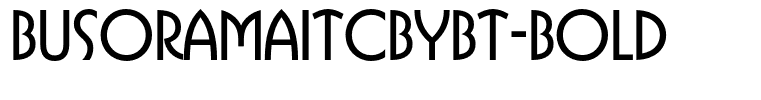 BusoramaITCbyBT-Bold