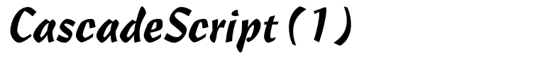 CascadeScript(1)