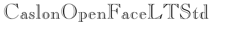 CaslonOpenFaceLTStd