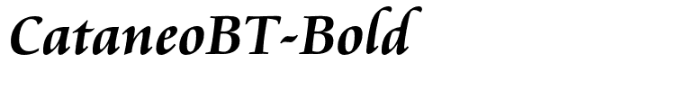 CataneoBT-Bold