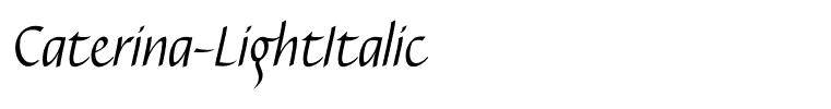 Caterina-LightItalic