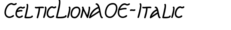 CelticLionAOE-Italic