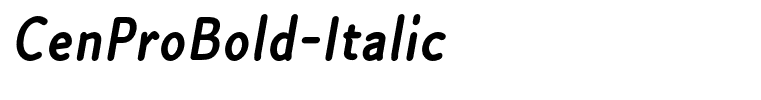 CenProBold-Italic