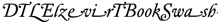 DTLElzevirTBookSwash-Italic