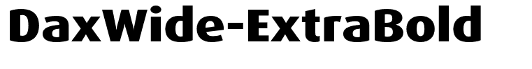 DaxWide-ExtraBold
