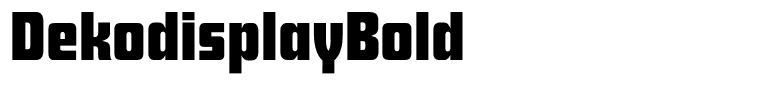 DekodisplayBold