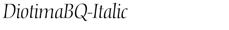 DiotimaBQ-Italic