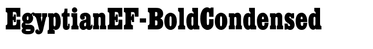 EgyptianEF-BoldCondensed