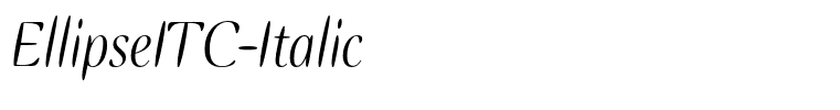 EllipseITC-Italic