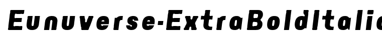 Eunuverse-ExtraBoldItalic
