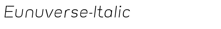 Eunuverse-Italic