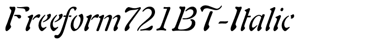 Freeform721BT-Italic
