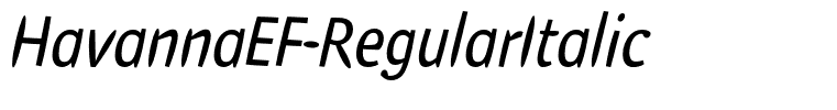 HavannaEF-RegularItalic