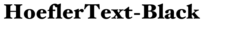 HoeflerText-Black
