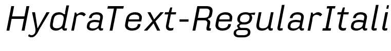 HydraText-RegularItalic