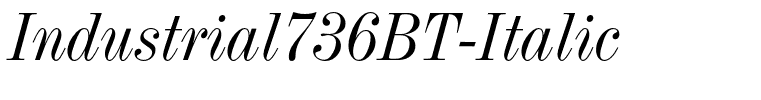Industrial736BT-Italic
