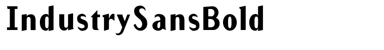 IndustrySansBold