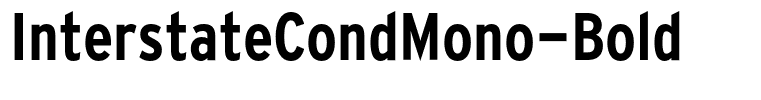 InterstateCondMono-Bold