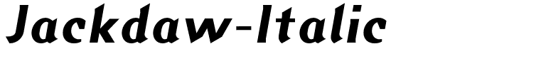 Jackdaw-Italic