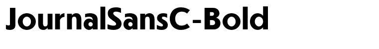 JournalSansC-Bold