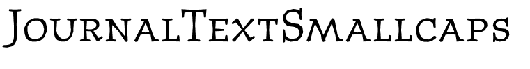 JournalTextSmallcaps