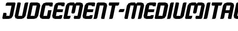 Judgement-MediumItalic