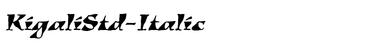 KigaliStd-Italic