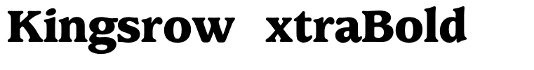 KingsrowExtraBold