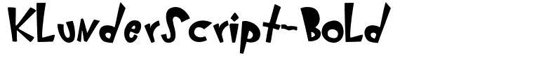KlunderScript-Bold