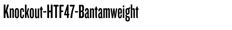 Knockout-HTF47-Bantamweight