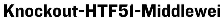 Knockout-HTF51-Middleweight