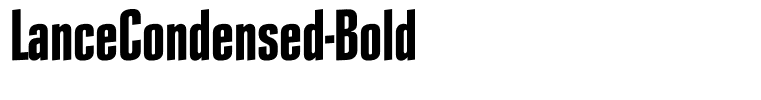 LanceCondensed-Bold