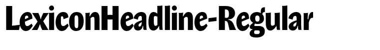 LexiconHeadline-Regular