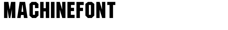 MachineFont